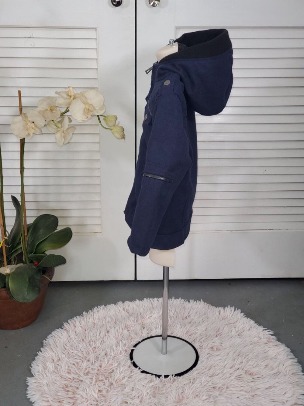 NWT Urban Republic Baby's Navy BlueWool Winter Jacket Size 12 M 1066 - Picture 4 of 13